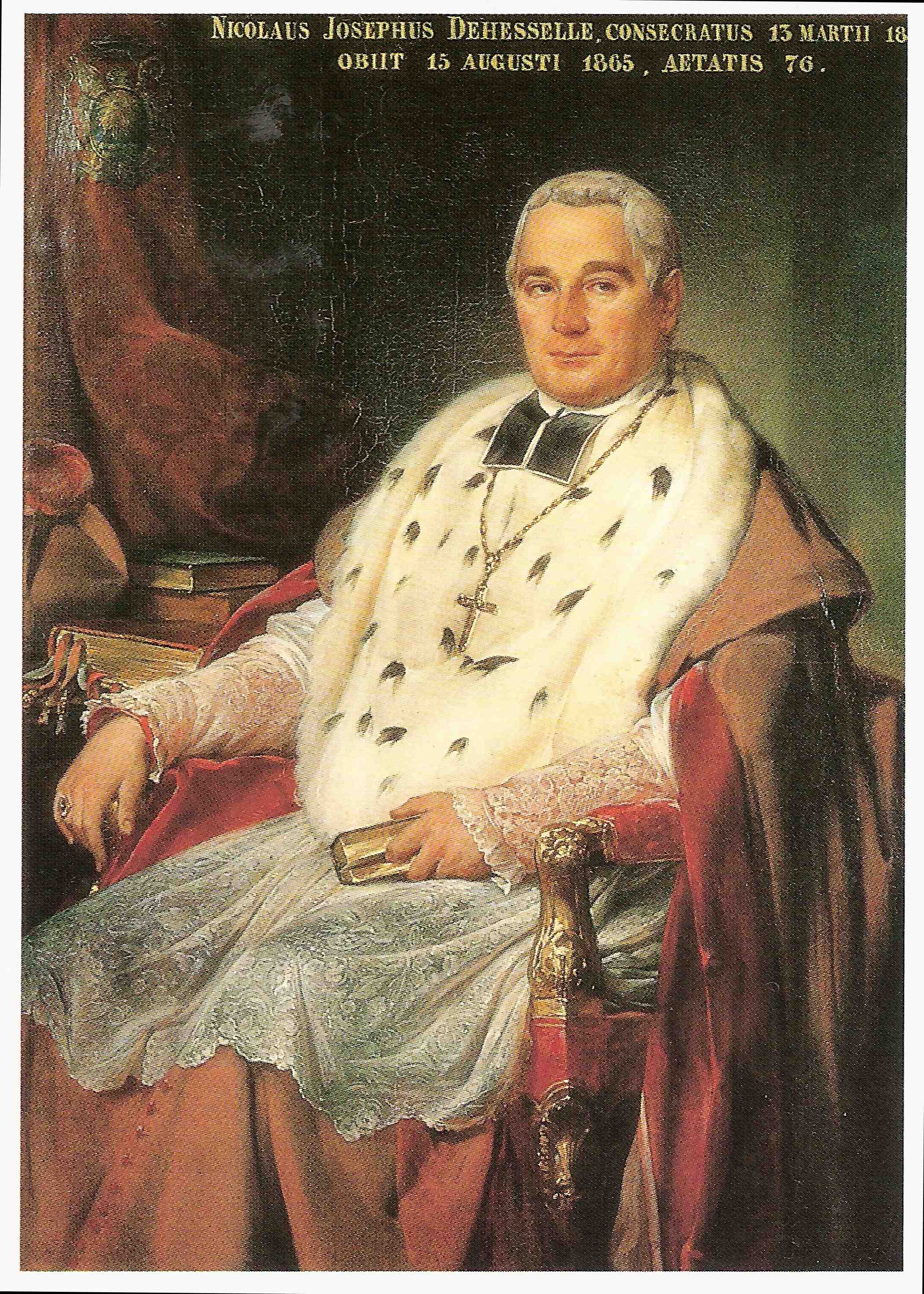 Monseigneur Nicolas-Joseph Dehesselle, Évêque de Namur