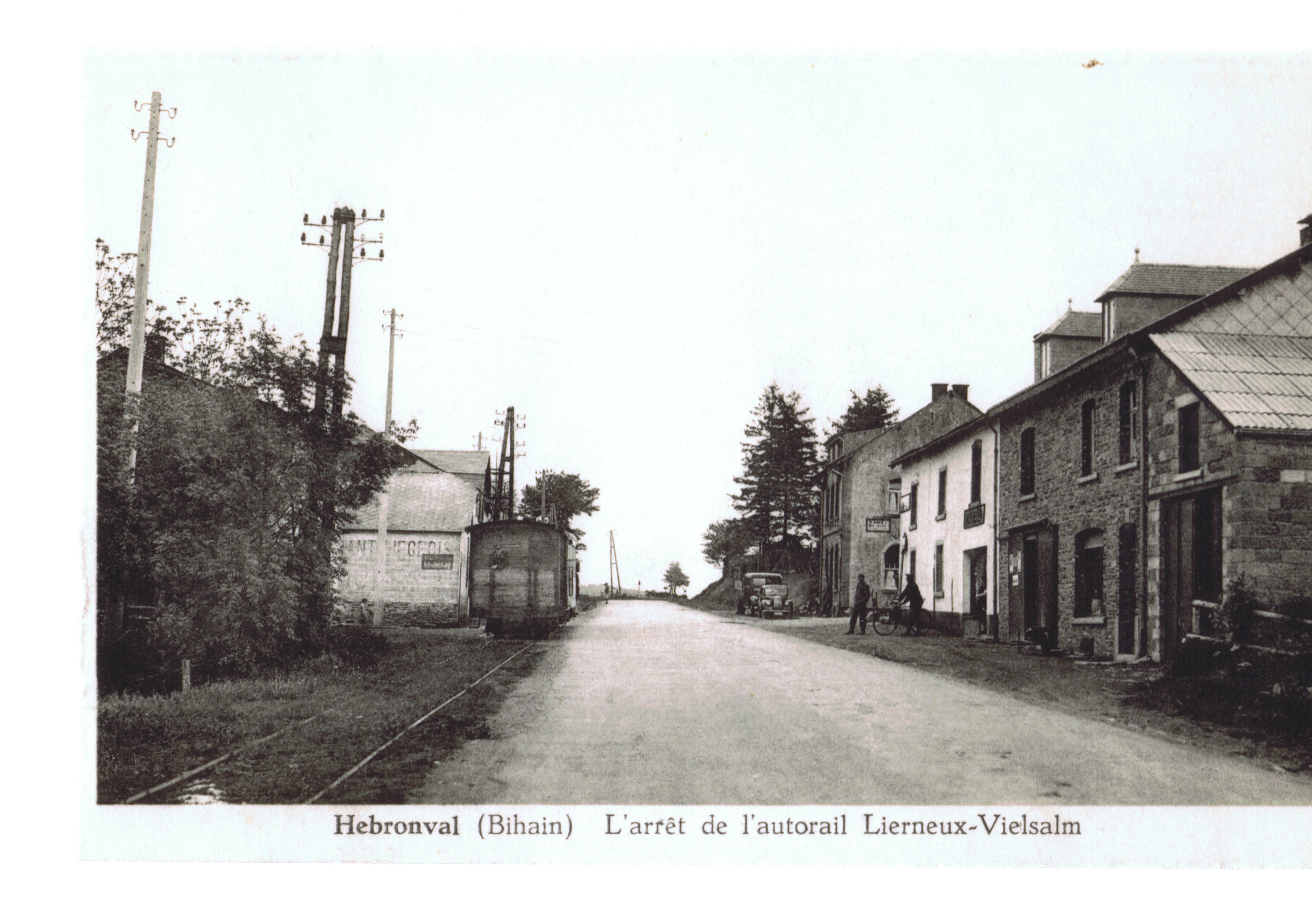 Tramway Vielsalm-Lierneux, arrêt à Hébronval